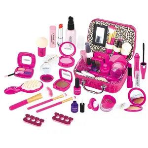 22 PCS Niños Pretend Cosméticos Belleza Maquillaje Juguetes Set, Niñas Princesa Regalo Moda Juguete Pretend Play Kit Cosmético Set