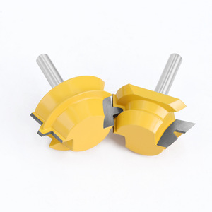 Carbide Tipped Router Bit Straight Cut Round Shank Woodworking 8mm 2pc Set - Product Image 2