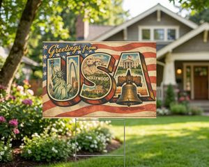 Panneaux de signalisation extérieurs imperméables et indéformables 18x24 pouces avec impression couleur et piquet en H pour la publicité de <span class=keywords><strong>recrutement</strong></span> de groupes de voyage et d'hôtellerie - Product Image 4