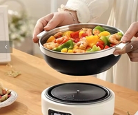 Hot Pot électrique portable en acier inoxydable fendu multifonctionnel pour voyage/entreprise économiseur d'énergie pliable US pour un usage domestique