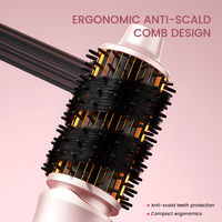 Brosse lissante chauffante PRITECH sans fil professionnelle, peigne chauffant rechargeable, outil de coiffage à air chaud