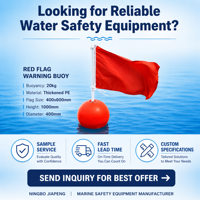 Bola Flotante Esférica de PE Roja de 400mm de Alta Calidad, Resistente a la Corrosión, para Interruptor de Nivel de Tanque de Acuicultura, Venta al Por Mayor
