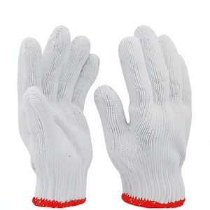 ถุงมือทำงาน TC น้ำหนัก 450 กรัม-800 กรัม/โหล  แบบมีข้อมือป้องกัน  ถักจากผ้าเจอร์ซีย์  ยืดหยุ่นได้ ระบายอากาศ ซึมซับเหงื่อ ป้องกันความร้อน ปราศจากน้ำยาง ป้องกันไฟ - Product Image 3