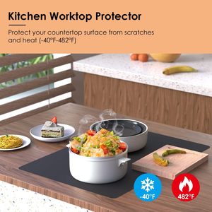 Tapis en silicone pour la coulée de résine, feuille de silicone antiadhésive pour l'artisanat, tapis en silicone résistant à la chaleur, tapis de bricolage, dessous de plat - Product Image 2