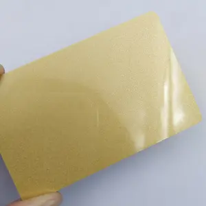 Đầy đủ màu sắc bù đắp in thẻ <span class=keywords><strong>PVC</strong></span> Glossy CR80 với bạc vàng kim loại nền cho VIP thẻ hội viên - Product Image 1