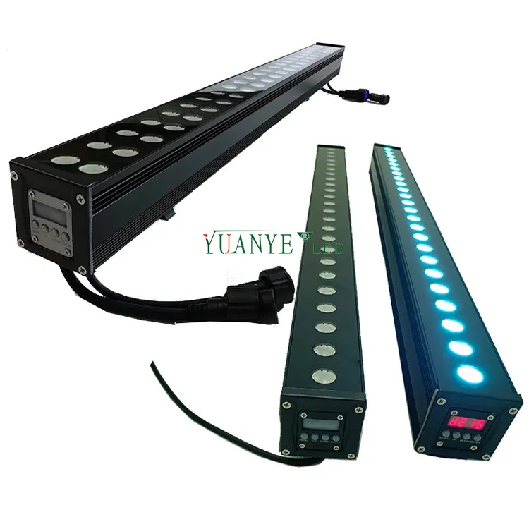 3.3ft 100watt impermeável edifício parede ao ar livre recesso 120W dmx512 RDM rgb rgbw escurecimento parede arruela luz yuanyeled shenzhen