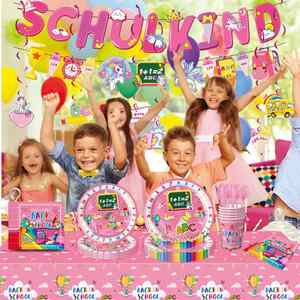 Vajilla Personalizada con Temática de Regreso a Clases, Platos Desechables de Papel, Banderines y Decoraciones para Eventos y Fiestas - Product Image 2