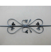 Pièces de balustrade de balcon en fer forgé, balustres