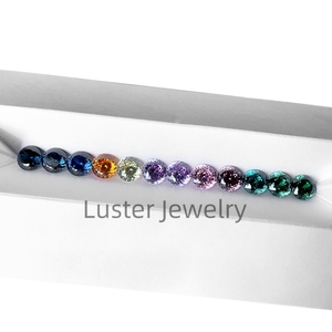 Ánh Đồ Trang Sức Màu Sắc Tùy Biến Pháo Hoa Cắt Màu Hồng Lỏng Moissanite Kim Cương VVS Với Giấy Chứng Nhận Gra - Product Image 3