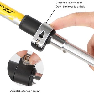Bâtons de randonnée en aluminium à 5 sections, légers, pliables en EVA, multifonctionnels, télescopiques pour l'extérieur - Vente en gros - Product Image 4