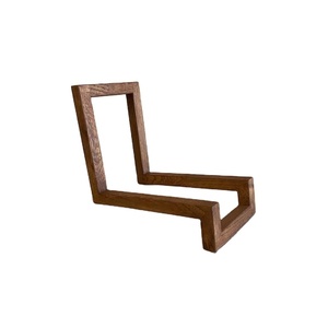 Soporte de almacenamiento de discos de vinilo de madera único Diseño moderno Estante de discos de madera minimalista Estantería Pantalla de menú - Product Image 1
