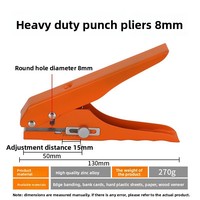 Alat Pengebor Lubang untuk Pita Pinggir Kayu Imbot Industrial Durable 8/10/12/15mm, Tanpa Paku, Bahan Baja Karbon