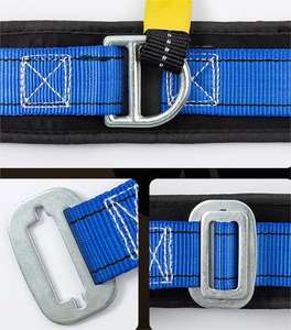 เข็มขัดนิรภัยเหล็กอัลลอยป้องกันการตกแบบง่ายพร้อมเชือกโพลีเอสเตอร์ - Product Image 2