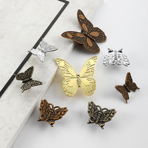 Butterfly Zinc Alloy Drawer Handle Chinese Style Easy Installation For <b>Cabinet</b> Door Furniture <b>Knob</b> - Product Image 1