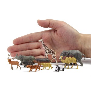Train classique AN8718 24 pièces, modèle réduit d'éléphant, <span class=keywords><strong>girafe</strong></span>, Panda, animaux sauvages, échelle 1:87 - Product Image 2