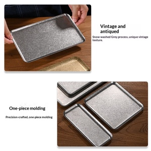 กระทะสี่เหลี่ยมแบบไม่ติดกระทะ สเตนเลสสตีล ถาดอบคุกกี้ ถาดอบขนม ถาดนึ่งไส้กรอก จานย่างผลไม้ จานย่างปลา อุปกรณ์ทำขนม - Product Image 4