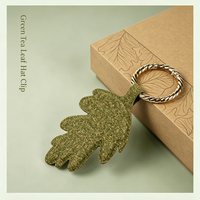 Ensemble cadeau de bloc-notes A5 en papier recyclé à base de plantes, thé vert écologique, minimaliste, logo personnalisé, ensemble cadeau recyclable
