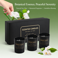 Coffret cadeau de bougies parfumées, usage domestique haut de gamme, parfum à la cire de soja, coffret cadeau d'anniversaire pour femmes