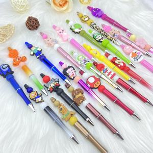 Nueva llegada BPA libre focal cuenta silicona encantos bebé dentición Focal cuenta para pluma hacer pulsera llavero - Product Image 3