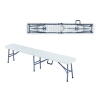 Großhandel Tragbarer 6FT Rechteckiger Klapptisch aus Kunststoff, Leichtgewichtig, Modernes Minimalistisches Design für Outdoor, Schlafzimmer, Eingang, Garten