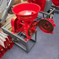Moulin à maïs commercial haute performance, petit broyeur de céréales, machine à moudre la farine, utilisation humide et sèche, moulin à grains avec moteur et roulement