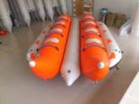 Conception populaire 15.2ft PVC géant gonflable mer banane bateau 8 personne banane ponton à vendre