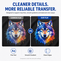 Film DTF PVC A3 A4 Berlapis Ganda untuk Epson L1800 XP600 Transfer Panas Sablon Kaos Custom