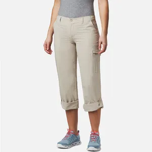 Women Activewear Nylon UV Solid Fishing Pants Trouser