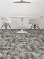 Dalton Dalles de moquette modulaires artistiques 24x24, style européen, tuftées, ignifuges, adaptées aux animaux domestiques, amorties, antidérapantes, pour bureau, prière et maison