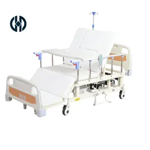Cama de Enfermería de hospital eléctrica de alta calidad ABS Manhua con inodoro cama de enfermería multifuncional para el cuidado del hogar