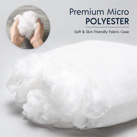 Coussin décoratif 100 % polyester, carré, moelleux, lavable en machine
