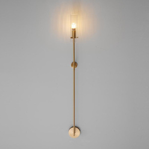 Italian Minimalist All-Copper Wall Lamp Postmodern Designer <b>Style</b> for Living Room Stairwell Hallway Bedroom Bedside Decor - Product Image 3