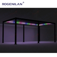 Pergola Bioclimatique Rogenilan Giardino à Toit à Lames Orientables, en Aluminium, pour Extérieur, Gazzebo, Gartenhaus