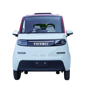 Kit de voiture électrique mini berline 4 roues à traction simple, sièges en cuir, intérieur lumineux, caméra arrière - Product Image 1