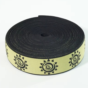 Sangle en nylon épaisse Aoya personnalisée, tissée, gaufrée, jacquard, à motif OFF, avec logo, pour collier de chien, bagages, sac à dos - Product Image 1