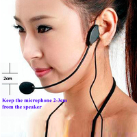 Amplificateur d'abeille disponible Microphone casque micro micro monté sur la tête enseignement Guide de conférence discours invisible Mini micro