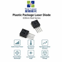 Diode laser rouge scellée en plastique SHARP GH1631AA8C 638nm 100mW pour module de physiothérapie médicale LLLT pour soulagement de la douleur