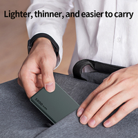 Batterie externe ultra-fine de 5000 mAh, charge rapide sans fil magnétique 15 W, indicateur de puissance LED, chargeur portable d'urgence pour les voyages