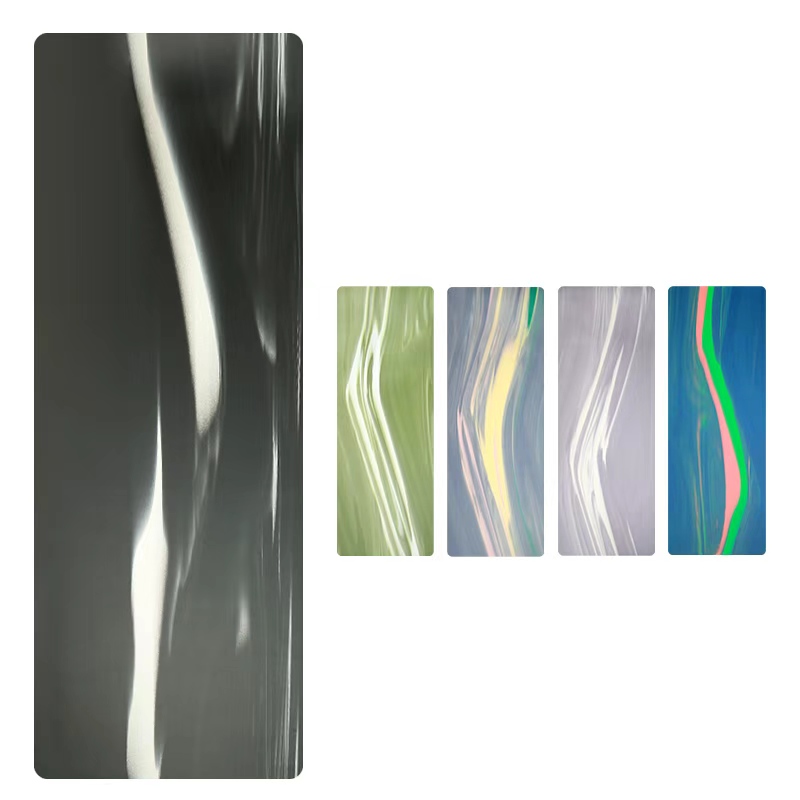 PU yoga mat - black