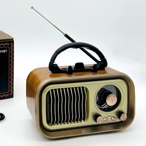 Altavoz Inalámbrico Portátil Retro Personalizado de Fábrica, Radio AM FM, Ranura para Tarjeta USB TF, Batería Recargable, Diseño Vintage, para el Hogar y Viajes - Product Image 3