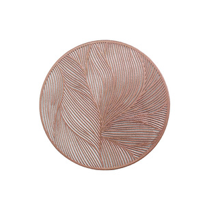 <span class=keywords><strong>Tapis</strong></span> de tasse de décoration de table personnalisé bon marché sous-verres isolants en vinyle métallisé laminé lavable de 4 pouces pour boissons - Product Image 5