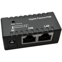 Inyector POE Pasivo de un Solo Puerto de 1000 Mbps Gigabit 2.5G, Divisor de Energía para Cámara IP, Módulo Adaptador POE, Accesorios POE DC12-48v