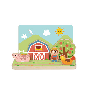 Juego de aprendizaje de espacio y distancia, rompecabezas 3D, escenas de granja, juego DIY para niños, juguetes educativos artesanales, regalo para niños - Product Image 5