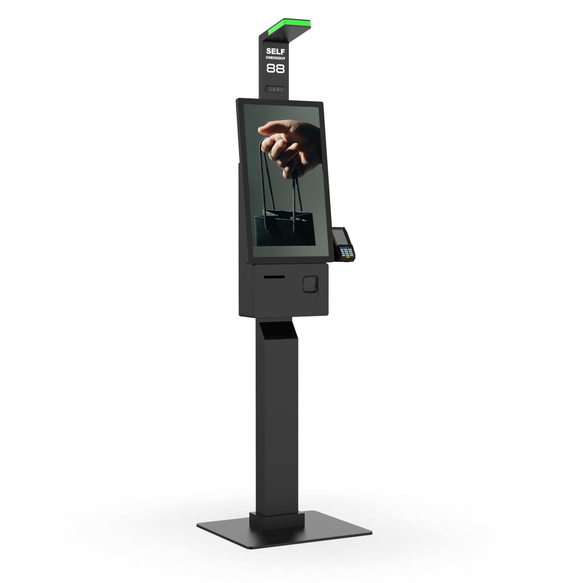 <strong>2026</strong> New Model BUSIN AI Self-checkout 27'' All-in-One Business Solutions Pole Holder Stainless Steel Intel I5-13th 256G