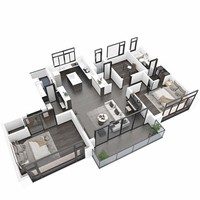 Fenêtre à battant fixe centrale pour chambre à coucher, avec cadre en suite et panneau central, et taille de vitrage intermédiaire personnalisée pour ouverture de balcon de condo