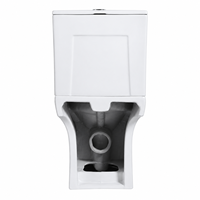 WC deux pièces certifié CE South Villa en céramique blanche avec chasse d'eau Tornado, facile à nettoyer, finition émaillée, pour salle de bain, articles sanitaires