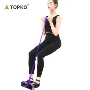 Bandes de tension flexibles stockées TOPKO bandes de tension de résistance à la tension des pieds de yoga en salle
