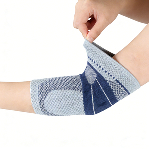 Attelle de coude respirante 3D professionnelle - Support en silicone hautement élastique pour le basketball, le tennis et la prévention des blessures, manchon de coude - Product Image 1