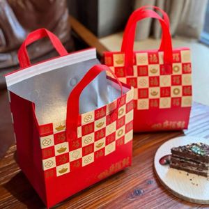 Non-Woven Insulated Waterproof Cooler Bags with Adhesive Closure Foldable & Portable Cartoon Pattern for Food Packaging - Product Image 1