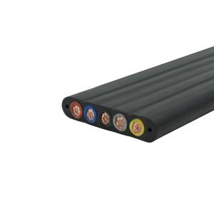 Maßgefertigtes Kransteuerungs-Flachkabel YFFBG & YVFBG Kupferleiter PVC-Isolierung mit Stahldraht Hochfestes Kabel - Product Image 4